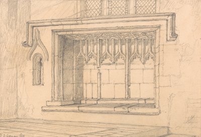 A Sedilia in Upwell Church, Norfolk by John Sell Cotman